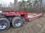 (#20258) 1986 TRANSPORT Model CCP-50TXDH, 50 ton Tri-Axle Lowboy Trailer