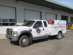 2008 FORD Model F-450XL, Super Duty 4x4 Extended Cab Utility Truck