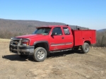 2006 CHEVROLET Model 2500HD, 4x4 Extended Cab Utility Truck