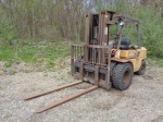 1996 CATERPILLAR Model DPL40, 9,000# Pneumatic Tired Forklift, s/n 3CM10431