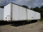 1983 STOUGHTON Model FRPVW-505T-WEDGE, 50 Tandem Axle Van Trailer