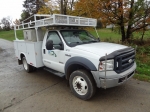 2006 FORD Model F-550XL Super Duty Utility Truck, VIN# 1FDAF56PX6EB16432