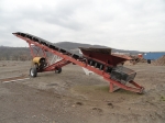 Lot #18 2016 IRON CITY SUPPLY 35x24 Portable Hydraulic Stacking Conveyor, s/n C15131