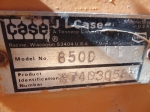 1986 CASE Model 850D Crawler Tractor, s/n 7403058