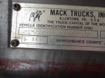 1990 MACK Model RD690S Tri-Axle Dump Truck