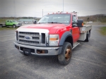 Unit #PT-12 2008 FORD Model F-450 XLT Super Duty Flatbed Truck, VIN# 1FDXF46Y48EA57104