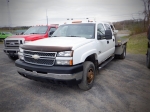 Unit #HS-02 2006 CHEVROLET Model 3500LT, 4x4 Crew Cab Flatbed Truck, VIN# 1GCJK33D56F219492