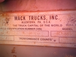 2001 MACK Model RD688S Tandem Axle Water Truck,