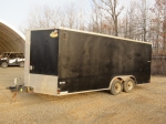 (GIL-133) 2016 COVERED WAGON Model CW8.5X18TA2, 8.5x18 Tandem Axle Cargo Trailer