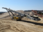 (Unit #ST276) 2018 RUBBLE MASTER Model MTS2412M, 75 Crawler Stacking Conveyor, s/n MTS2412-6-02