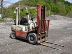 DATSUN 5,000# Cushion Tired Forklift, s/n PF02-001356