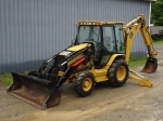 2004 CATERPILLAR Model 420DIT 4x4 Tractor Loader Extend-A-Hoe, s/n BLN11110