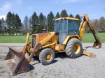1990 JOHN DEERE Model 410C, 4x4 Tractor Loader Extend-A-Hoe