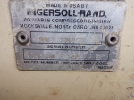 1999 INGERSOLL RAND Model P185WJD, 185CFM Portable Air Compressor