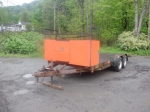 2001 H&H Tilt Deck Tandem Axle Tag-A-Long Trailer