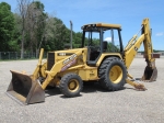 1995 JOHN DEERE Model 410D, 4x4 Tractor Loader Extend-A-Hoe, s/n 809076