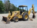 1995 JOHN DEERE Model 410D, 4x4 Tractor Loader Extend-A-Hoe, s/n 809076