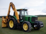 2010 JOHN DEERE Model 7130, 4x4 Utility/Boom Mower Tractor, s/n L07130H655582