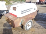 GRIMMER SCHMIDT 125CFM Portable Air Compressor, s/n 125112120