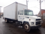 1997 MACK Model CS200P Single Axle Van Body Truck