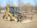 2007 CATERPILLAR Model 420EIT, 4x4 Tractor Loader Extend-A-Hoe, s/n KMW01044