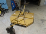 KING KUTTER Model L-60-40-P-Y, 5 3-Point Hitch Hydraulic Brush Cutter, s/n 1000829624